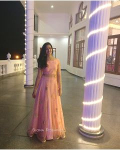 Peach Gown - Siona Rosario design